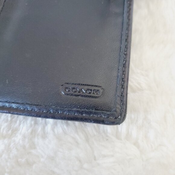 Coach Monogram Signature bifold Leather Canvas Wallet - Picture 5 of 5